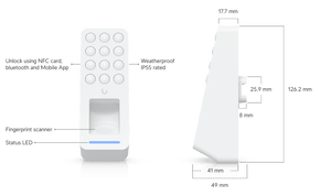 Ubiquiti UA-Retrofit-Reader-Fingerprint UniFi OSDP Reader - ACE Peripherals