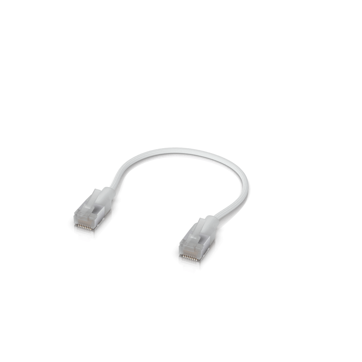 Ubiquiti UACC-Cable-Patch-EL-C6A White braided patch cable 0.15M short loop