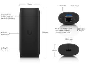 Ubiquiti UC - Cast - Pro Display Cast Pro Digital Signage Player - ACE Peripherals