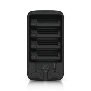 Ubiquiti UNAS-4 Black rear drive bays and network ports