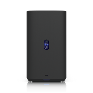 Ubiquiti UNAS-4 Black front view with status display