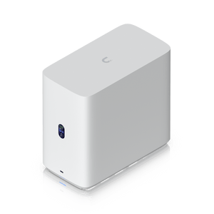 Ubiquiti UNAS-4 White top and front view