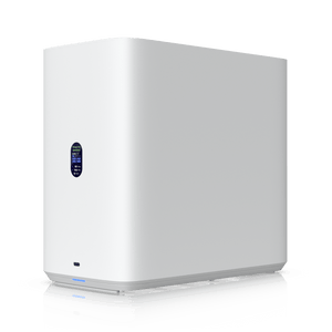 Ubiquiti UNAS-4 White angled front view