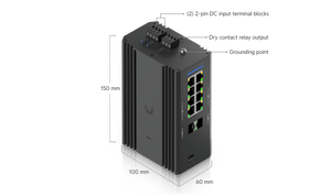 Ubiquiti UniFi USW-Industrial-DIN-2.5G-8-PoE 240W Switch - ACE Peripherals