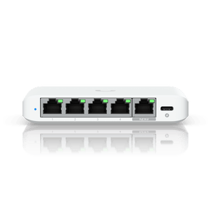 Ubiquiti USW-Flex-2.5G-5 front Ethernet port view