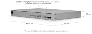 Ubiquiti USW - Pro - XG - 10 - PoE 400W Pro XG 10 - Port L3 10GbE POE+++ Switch - ACE Peripherals