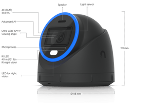Ubiquiti UVC-AI-Turret UniFi AI Turret 4K PoE+ Camera - ACE Peripherals