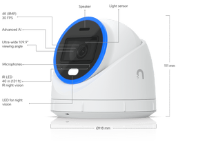 Ubiquiti UVC-AI-Turret UniFi AI Turret 4K PoE+ Camera - ACE Peripherals