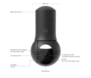 Ubiquiti UVC - G5 - PTZ G5 4MP Compact PTZ IP Camera - ACE Peripherals