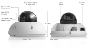 Ubiquiti UVC-G6-Dome 4K AI PoE Camera - ACE Peripherals