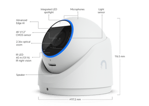 Ubiquiti UVC-G6-Edge-Turret 4K AI PoE+ Turret Camera - ACE Peripherals
