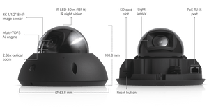 Ubiquiti UVC-G6-Pro-Dome 4K AI PoE+ Camera - ACE Peripherals