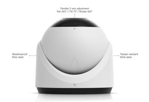 Ubiquiti G6 Turret White - adjustment and enclosure rating diagram