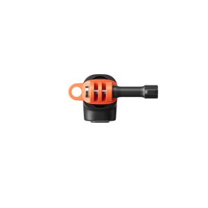 Camera mounting connection and orange stabilising clip detail