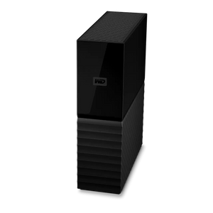WD My Book USB desktop external hard drive top angled view