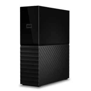 WD My Book USB desktop external hard drive left angled view