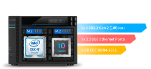 Asustor AS7110T LockerStor 10 Pro 10-Bay Tower NAS - ACE Peripherals