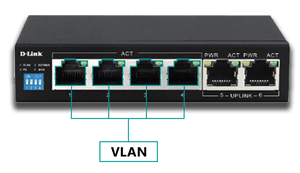 D-Link DES-F1006P-E 250M 8-Port Fast Ethernet Long Range PoE Switch - ACE Peripherals