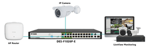 D-Link DES-F1026P-E 250M 24-Port Fast Ethernet Long Range PoE Switch - ACE Peripherals