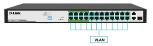 D-Link DES-F1026P-E 250M 24-Port Fast Ethernet Long Range PoE Switch - ACE Peripherals