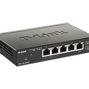 D-Link DGS-1100-05PDV2 5-Port Gigabit PoE Smart Managed Switch and PoE Extender - ACE Peripherals