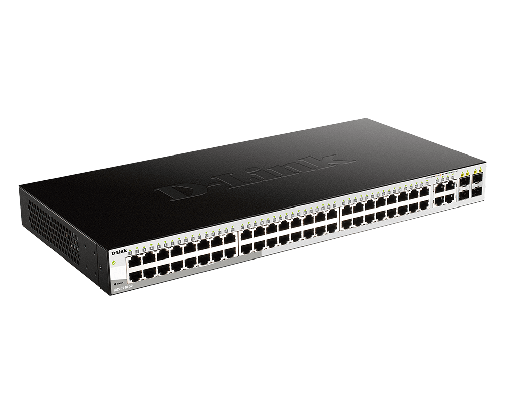 D-Link DGS-1210-52 48-Port Gigabit Smart Managed Switch With SFP - ACE Peripherals