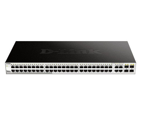 D-Link DGS-1210-52 48-Port Gigabit Smart Managed Switch With SFP - ACE Peripherals