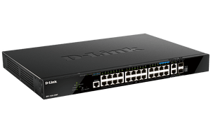 D-Link DGS-1520-28MP 28-Port Gigabit Smart Managed Stackable PoE+ Layer 3 Switch with 20 PoE+ 1000Base-T