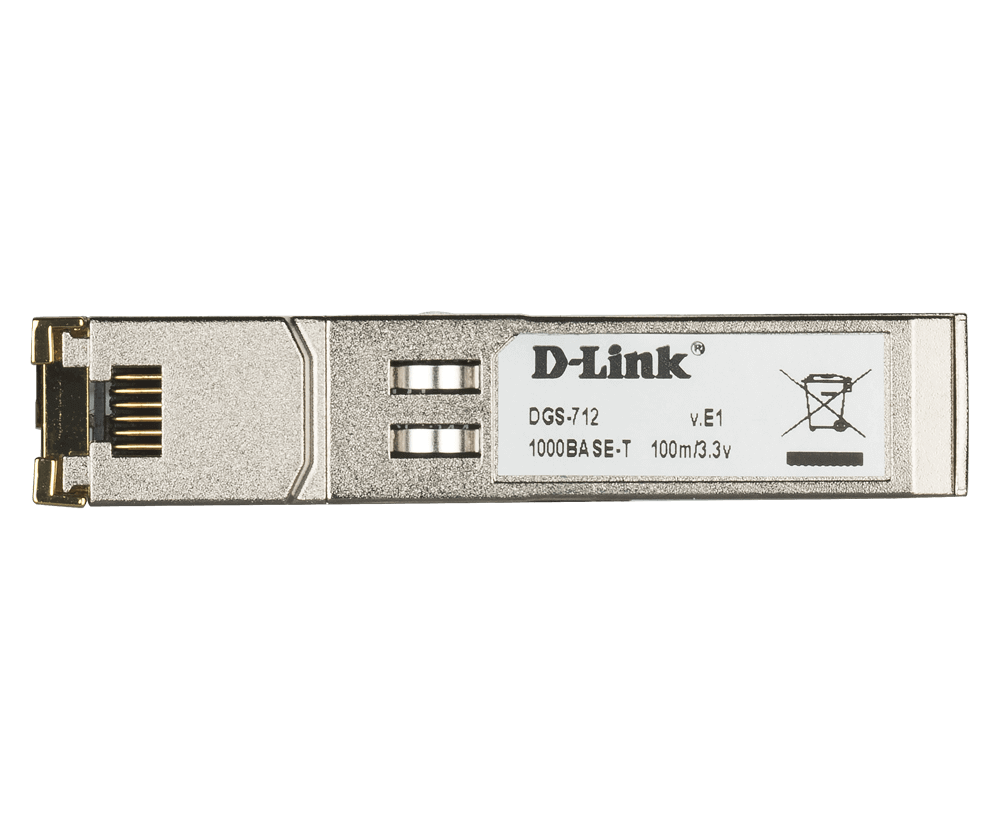 D-Link DGS-712 1000Base-T Copper SFP Transceiver - ACE Peripherals