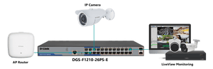D-Link DGS-F1210-26PS-E 250M 24-Port Gigabit Long Range PoE Managed Switch with 2 SFP Ports - ACE Peripherals