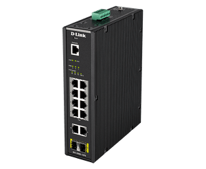 D-Link DIS-200G-12PS 10-Port Gigabit Smart Managed Industrial POE Switch with SFP - ACE Peripherals
