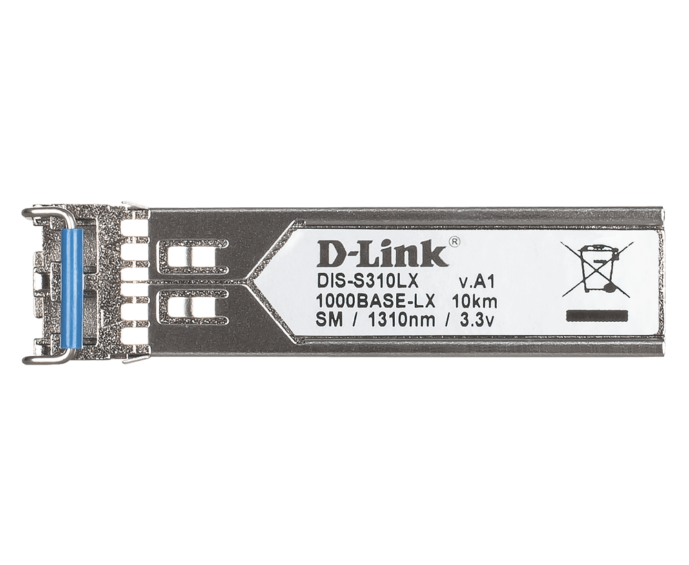 D-Link DIS-S310LX 1000Base-LX Single-Mode Industrial SFP Transceiver (10km) - ACE Peripherals