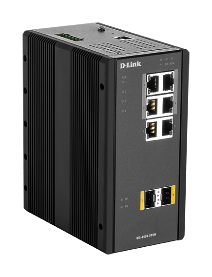 D-Link DIS‑300G‑8PSW 6-Port Gigabit Managed Industrial POE Layer 2+ Switch with SFP - ACE Peripherals