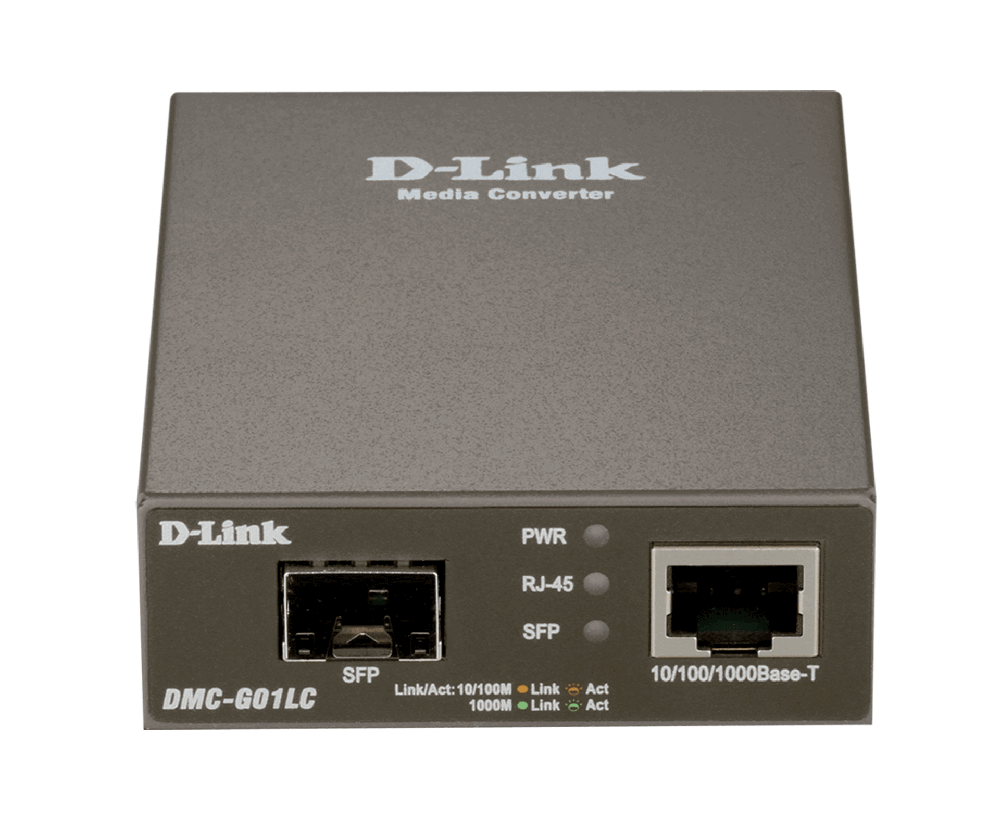 D-Link DMC-G01LC 1000BaseT to SFP Standalone Media Converter - ACE Peripherals