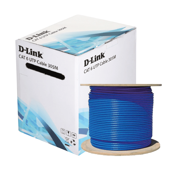 D-Link NCB-C6UBLUR-305-24 Professional Series CAT6 (UTP) 24AWG Blue 305m Easy Pull Box Cable - ACE Peripherals
