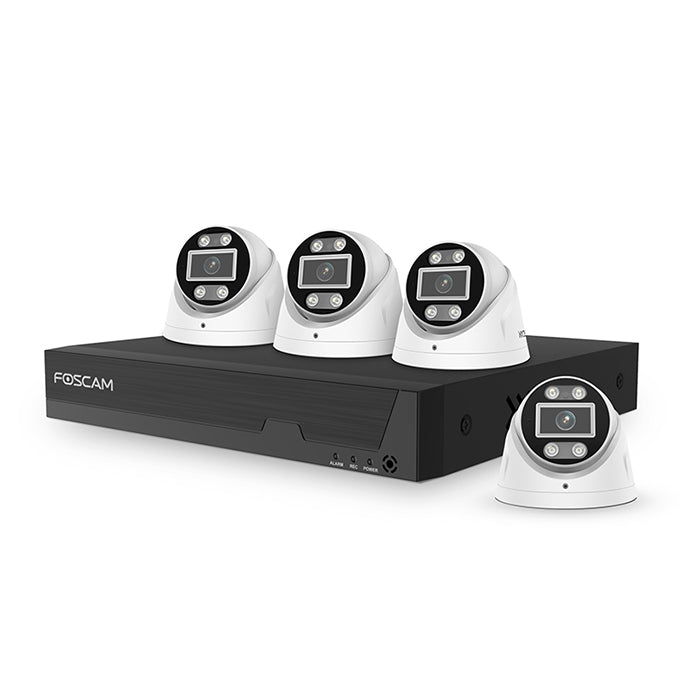 Foscam FN9108E-T4 8-Channel 5MP POE NVR Kits with Dome Cameras - ACE Peripherals