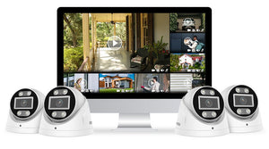 Foscam FN9108E-T4 8-Channel 5MP POE NVR Kits with Dome Cameras - ACE Peripherals