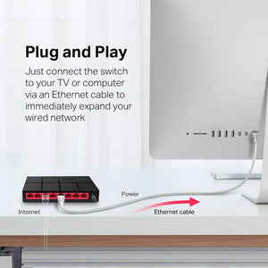 Mercusys MS108G 8-Port 1Gbps Desktop Switch - ACE Peripherals