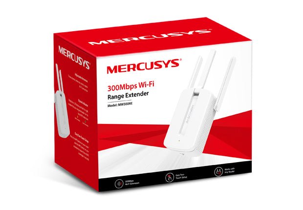 Mercusys MW300RE 300Mbps Wi-Fi Range Extender - ACE Peripherals