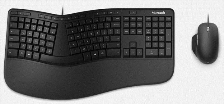Microsoft Wired Ergonomic Desktop Keyboard Mouse Combo - ACE Peripherals