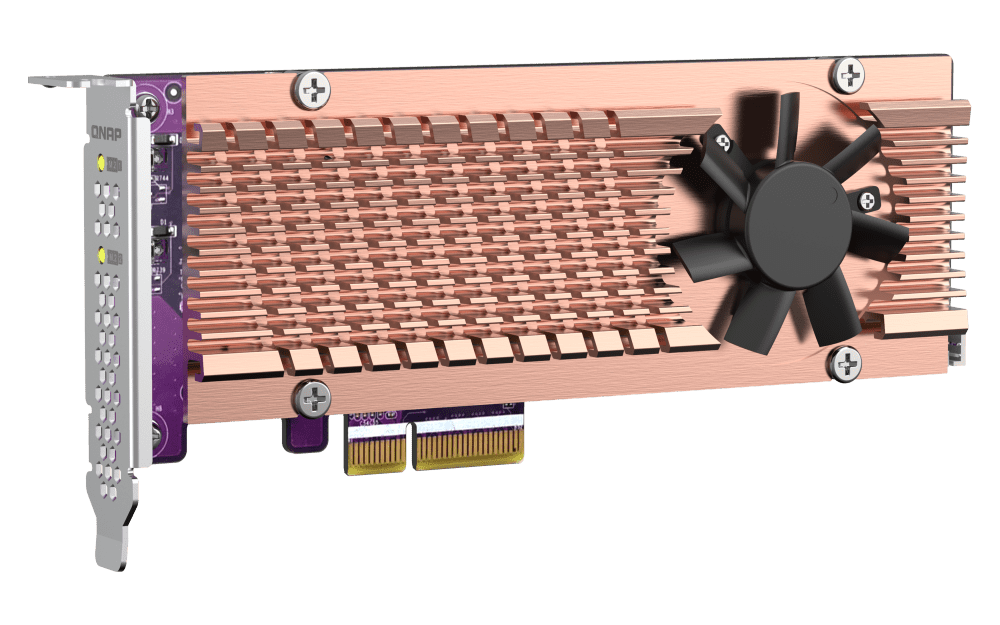 QNAP QM2-2P-244A Dual M.2 PCIe NVMe SSD Expansion Card - ACE Peripherals