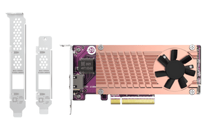 QNAP QM2-2P10G1TB M.2 NVMe SSD Expansion with 10GbE - ACE Peripherals