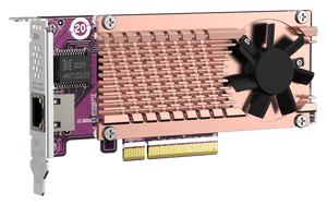 QNAP QM2-2P10G1TB M.2 NVMe SSD Expansion with 10GbE - ACE Peripherals