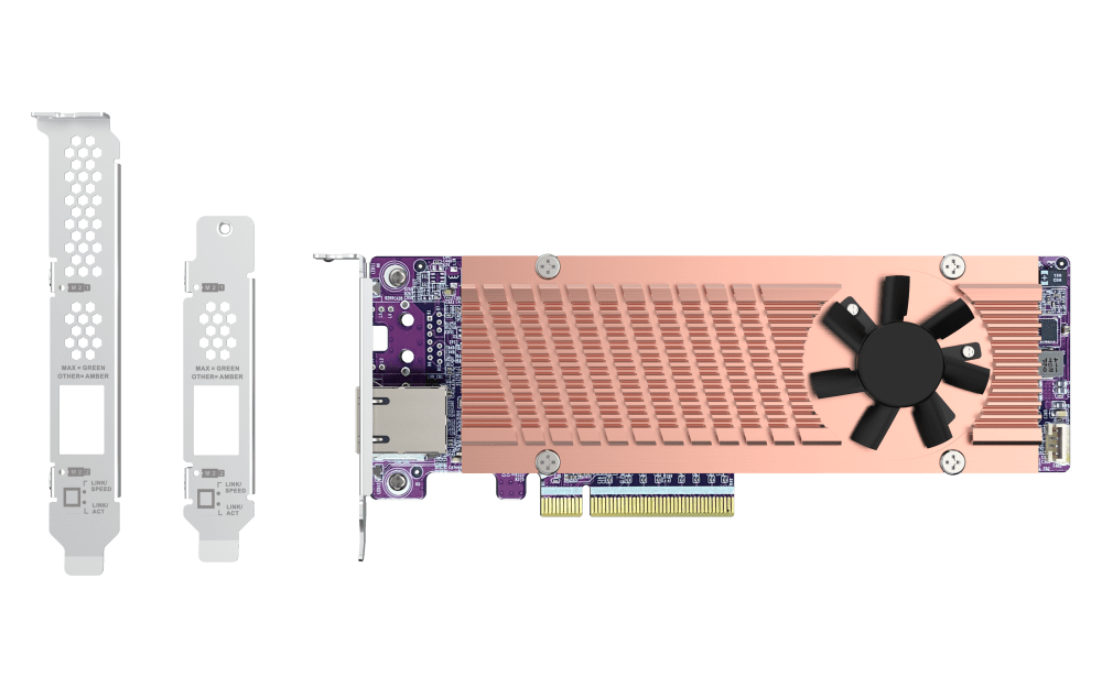QNAP QM2-2P410G1T M.2 NVMe SSD Card with 10GbE Port - ACE Peripherals