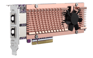 QNAP QM2-2P410G2T Dual M.2 NVMe SSD Expansion with Dual 10GbE Ports - ACE Peripherals