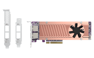 QNAP QM2-2P410G2T Dual M.2 NVMe SSD Expansion with Dual 10GbE Ports - ACE Peripherals