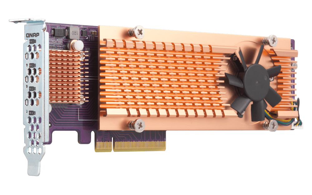 QNAP QM2-4P-384 Quad M.2 PCIe NVMe SSD Expansion - ACE Peripherals