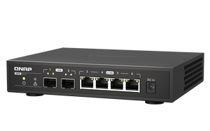 QNAP QSW-2104-2S 6-Port 2.5/10Gbe Professional Networking Switch - ACE Peripherals