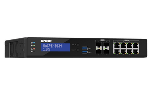 QNAP QuCPE-3034 12-Port 2.5/10Gbe Virtualization Scalable Enterprise Edge Networking Switch - ACE Peripherals