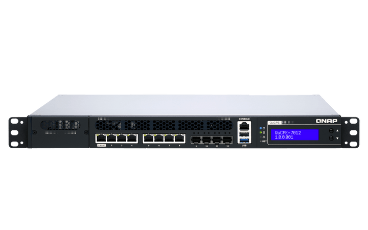 QNAP QuCPE-7012 12-Port 2.5/10Gbe Virtualization Scalable Enterprise Edge Networking Switch - ACE Peripherals